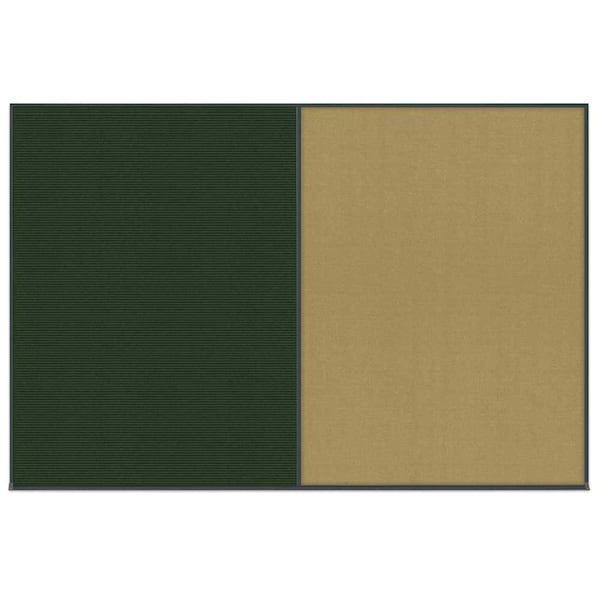 United Visual Products Enclosed Corkboard, 1 Door, 60"x36", 4" Fra UV3403-BRONZE-RUBBER - main